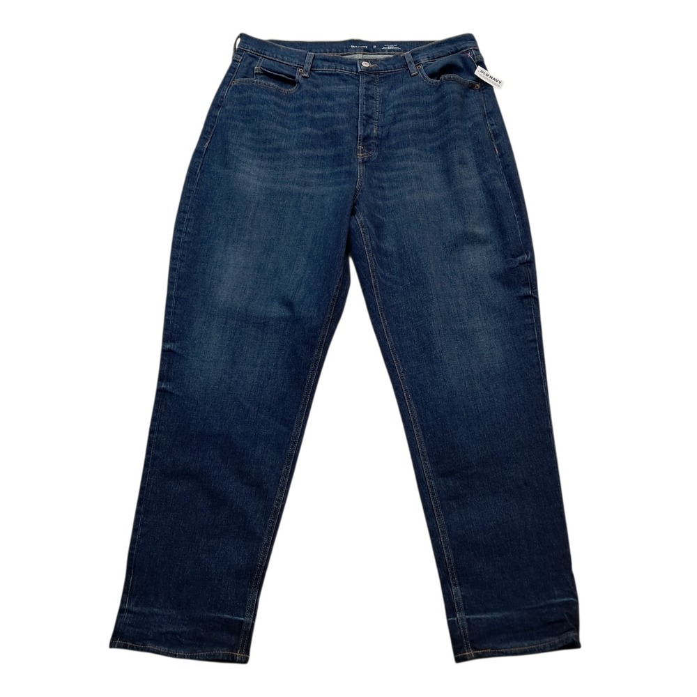 NWT Old Navy‎ Jeans Women's 18 Tall Extra High Rise Curvy Straight Button Fly